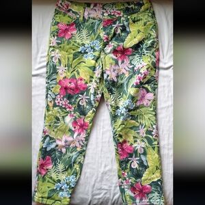 Tommy Bahama Ella Twill High Rise Crop Pants Size 8/24 32 x 24 NWOT